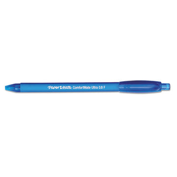 Paper Mate® Comfortmate Ultra Ballpoint Pen, Retractable, Fine 0.8 Mm, Blue Ink, Blue Barrel, Dozen freeshipping - TVN Wholesale
